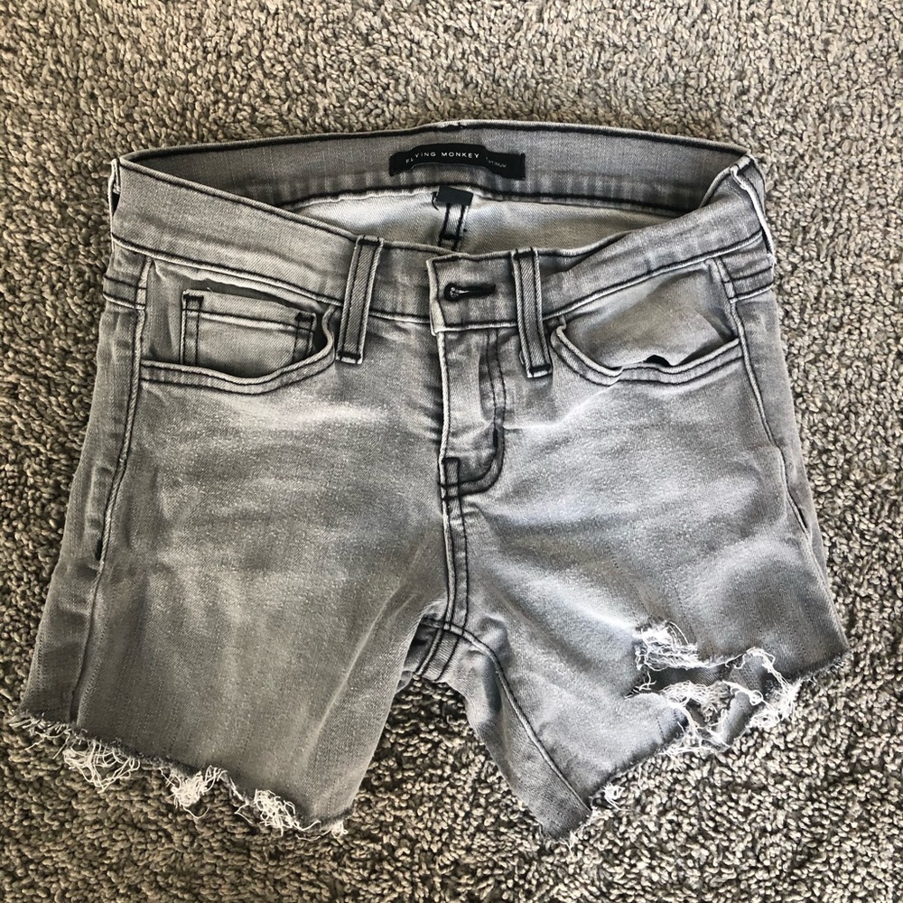 Flying Monkey Grey cutoff shorts